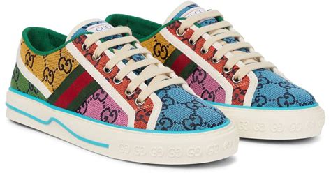 colorful Gucci sneakers